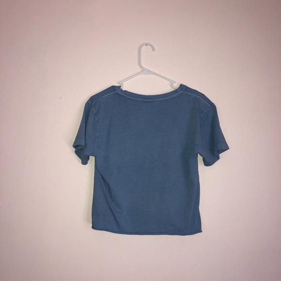 Light Blue Cropped Tee From PINK XS - Picture 3 of 4